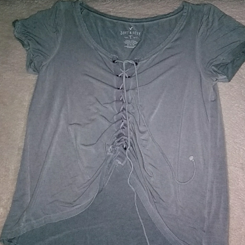 lace up t-shirt